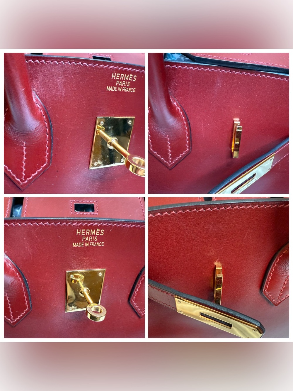 2014 Hermès Birkin 35 – Rouge H Box Calf, Gold-tone Hardware - Picture 10 of 14